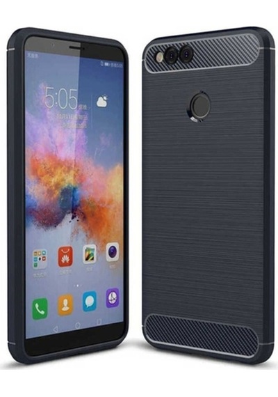 Huawei Honor 7x Kılıf Zore Room Silikon Kapak Lacivert