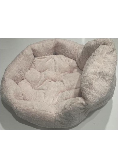 Süslüpati Kullanışlı Yıkanabilir Kumaş Silikon Elyaf Dolgulu Kedi Köpek Yatağı Lila 56cm