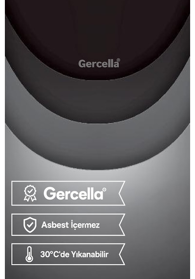 Hediyeli Pro Rocco Ütü Masası Kılıfı Bezi Örtüsü Gri - Siyah