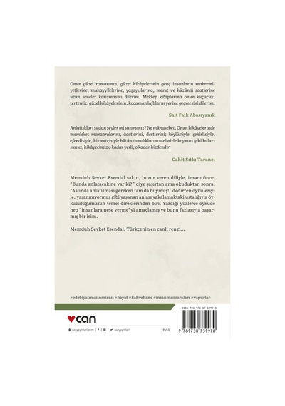 Temiz Sevgiler - Memduh Şevket Esandal - Can Yayınları