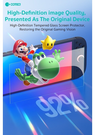 Cihaz Camı Ekran Parçası Oyun Koruma Coteci Nintendo Switch 2 2'li Hd Temperli Cam Koruyucu Seti