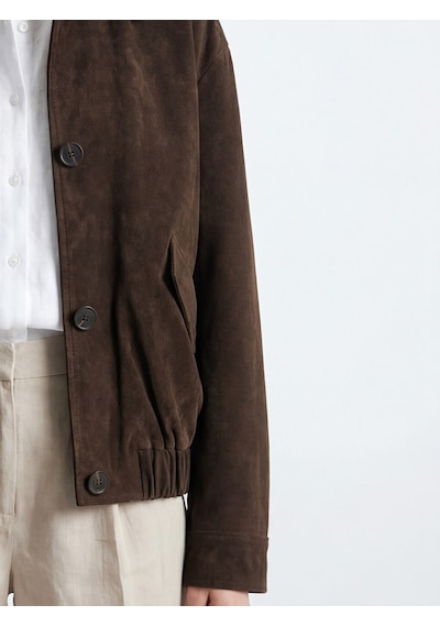 Lcw Vision Kahverengi Kadın Oversize Süet Görünümlü Ceket