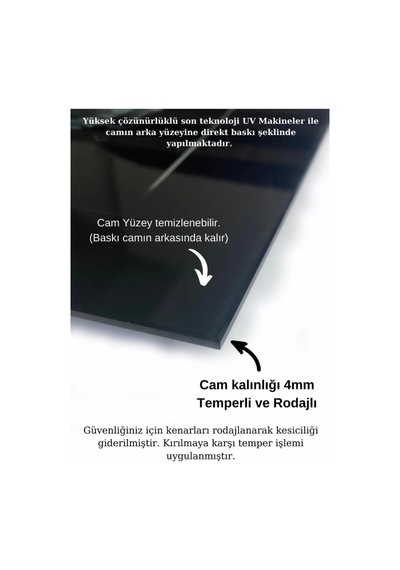 Kumsal Kalp Cam Tablo Dekoratif Duvar Tablosu Canlı Renkli Baskı Mutfak Ve Yemek Alanı Doğum Günü Hediyesi 4mm Kırılmaz Cam