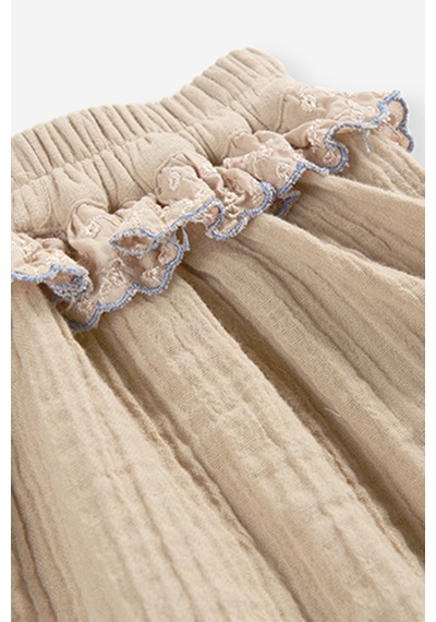 Kız Bebek Dantel Detaylı Bej Etek 7755782