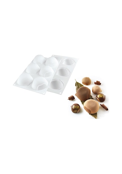 36.241.87.0065 Silikomart Marron Glace 110 Silikon Kalıp Kahverengi