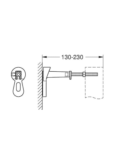 Grohe Rapid Sl Gömme Rezervuarlar için Duvar Montaj Askısı- 38558 Metal