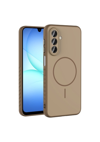 Galaxy Uyumlu A17 Kılıf Kamera Lens Korumalı Magsafe Destekli Silikon Pazarplus Altın