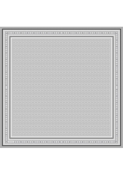 Armine Soyut Desenli Saf İpek Sura Eşarp -9301d - 90 X 90 / Gri - 37 Gri - 37