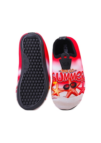 Kiko Kids Summer Havuz Plaj Kız Çocuk Deniz Ayakkabısı 7531 Kırmızı Kırmızı