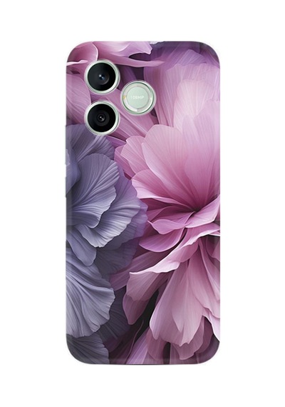 Honor 600 Lite Lna-nx1 Uyumlu Kılıf Boutique Baskılı Resimli Çiçek Mor Pcode -028