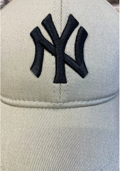 Hamze Ny New York Nakış Pamuk Unisex Beyzbol Cap Şapka Bej