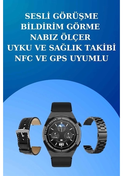 Mey İthalat Akıllı Saat Ve Kulaklık Seti Dokunmatik Ekran 5.0 Bluetooth Bağlantılı Sesli Görüşme