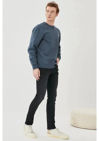 Lee Luke Slim Fit Düşük Bel Denim Esnek Jean Kot Pantolon Siyah