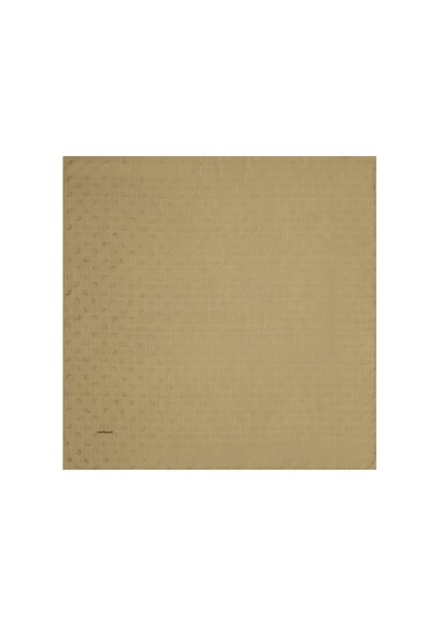 Cacharel Koyu Bordo 90x90 B. Logolu İpek Koton Jakar Eşarp Koyu Bordo Koyu Bordo