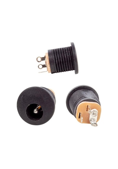 Adaptör Fişi Şase Yuvarlak 2.1 Mm Somunlu Şase