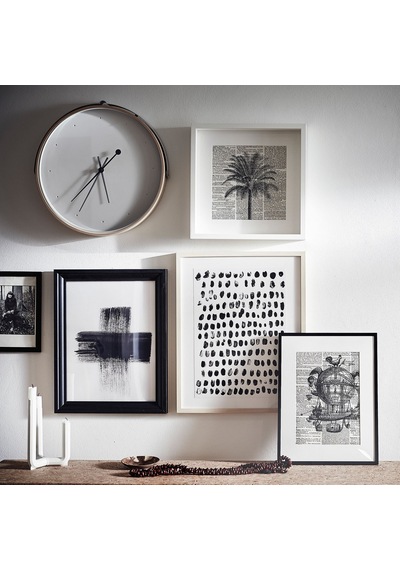 Ikea Rotblöta Duvar Saati 42 X 5 Cm Siyah