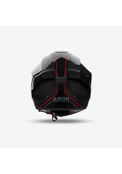 Aıroh Matryx Carbon Stylısh Gloss Kapalı Kask Carbon - Kırmızı