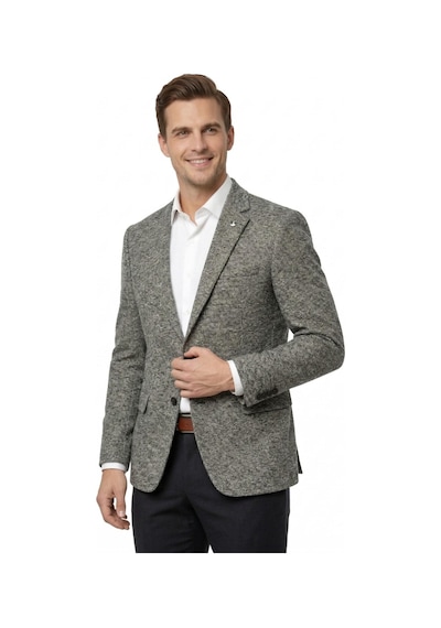 Suitmen Erkek Tek Spor Ceket 4 Drop Çift Yırtmaçlı Mevsimlik Bgl-st05331 Haki