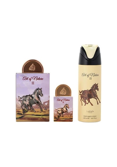 Lattafa Pride Art Nature Iı Edp 100 Ml + Edp 20 Ml + 200 Ml Body Shower Unisex Parfüm Seti Odunsu
