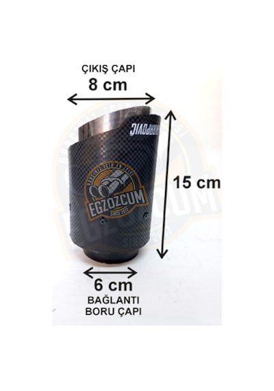 76 Mm. İçi Krom Tek Çıkış Akrapoviç Egzoz Ucu 1 Adet Eksoz Çıkışı