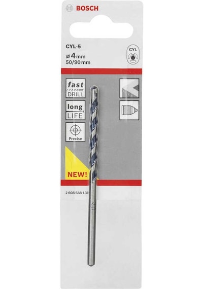 Bosch cyl-5 Serisi, Blue Granite Turbo Beton Matkap Ucu, 4*90 mm-2608588138