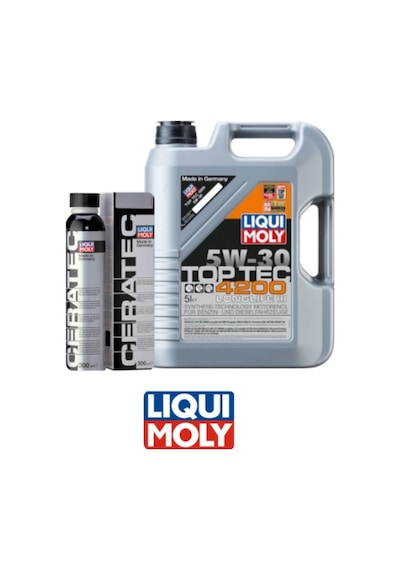 Liquı Moly 5W-30 Top Tec 4200 Motor Yağı 5 L + Ceratec Katkı Seti