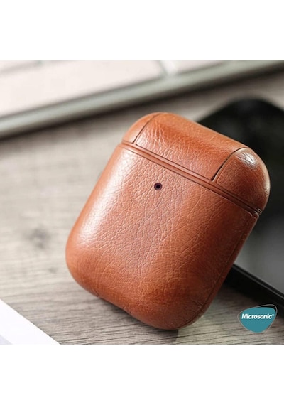 Airpods Pro 2.nesil İçin Kılıf Litchi Texture Siyah Airpods Pro 2. Nesil İle Uyumlu Kılıf - Siyah