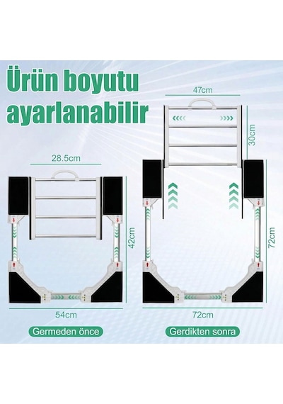 Ayt Çamaşır Makinesi Ve Kurutucu İstifleme Seti Askılıklı Çamaşır Askılık Diğer
