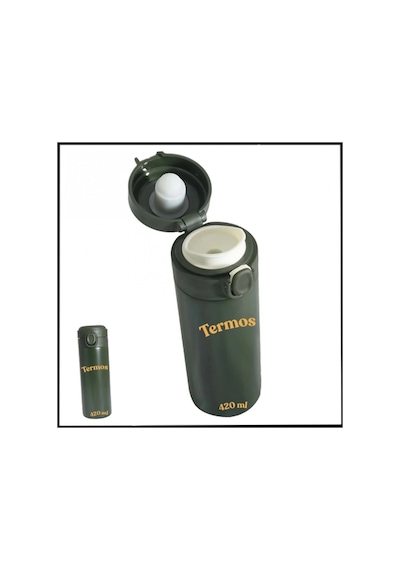 Uyguna-yakala 420 Ml - Yeşil Termos -rm.140 Çok Renkli