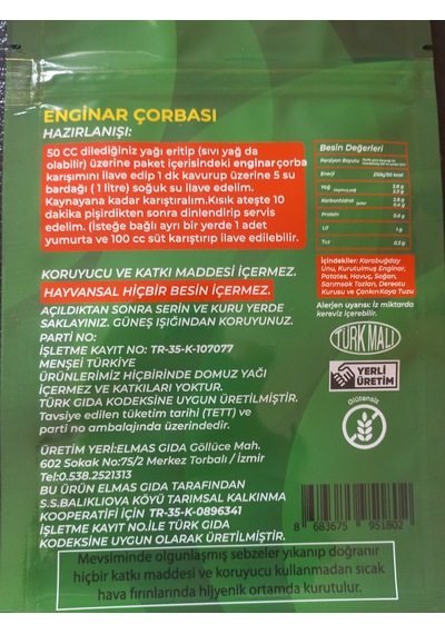 Enginar Çorbası 65 G