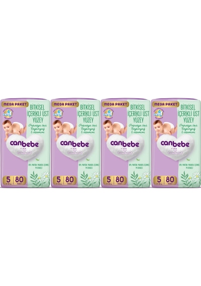 Canbebe Bebek Bezi Beden:5 11-18kg Junior 320 Adet Mega Avantaj 5 Numara