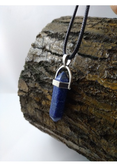 Lapis Lazuli Taşi Kolye/ Çivi Şeklinde Doğaltaş  Kolye Çok Renkli
