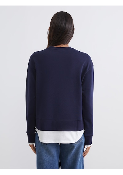 Lcw Vision Lacivert Bisiklet Yaka Kadın Sweatshirt