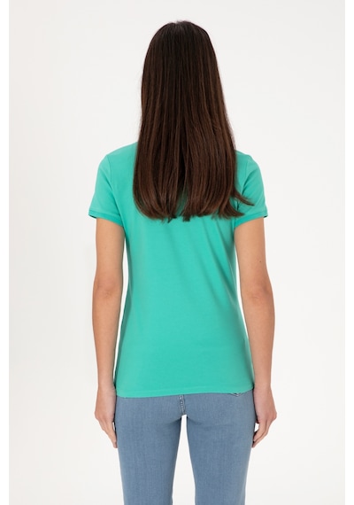 U.S. Polo Assn. Kadın Mint Basic Polo Yaka Tişört 50300830-VR090
