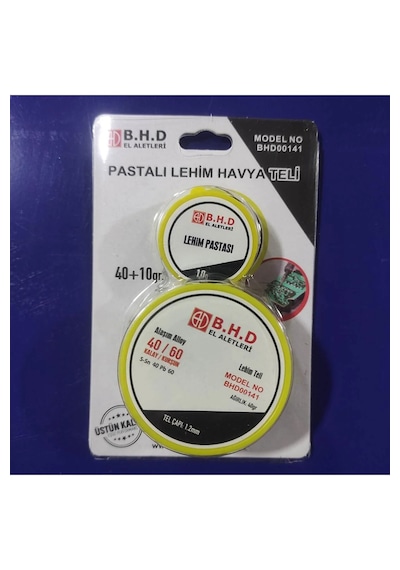 B.h.d Pastalı Lehim Havya Teli 40 Gr Tel 10 Gram Pasta Kalınlık 1.2 Mm Kod:bhd00141