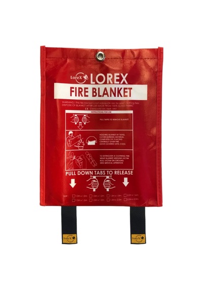 Lorex Lr-fb1512cp Premium Serisi 150cm X 120cm Çantalı Yangın Battaniyesi