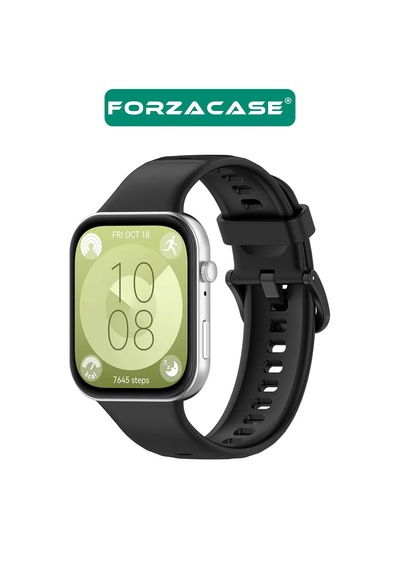 Forzacase Huawei Watch Fit 3 / 4 / 4 Pro İle Uyumlu Silikon Kordon Kayış - Fc1135