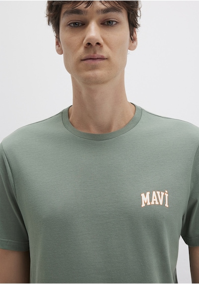 Mavi - Mavi Logo Baskılı Yeşil Tişört 0611714-71483 Yeşil
