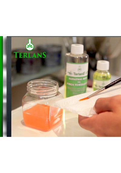 Terlans Yağlı Boya Seti Yardımcı Malzemeler 3x100ml Boya Fırça Temizleyici - Kokusuz Terebentin - Keten Yağı