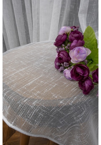 Evdepo Home Kullanıma Hazır Keten Tül Perde (540683508)