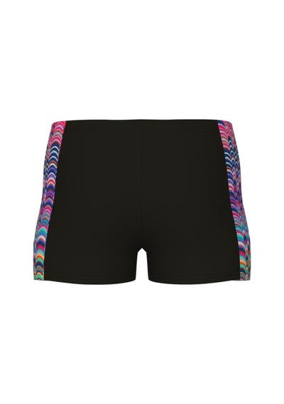 Boy's Arena Ondulatıon Swım Short Black Multı Vıolet Renkli Renkli