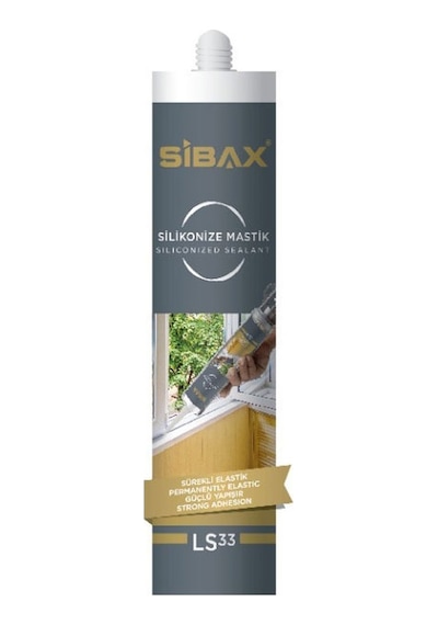 Sibax Silikonize Mastik Beyaz Ls33 310 Gr