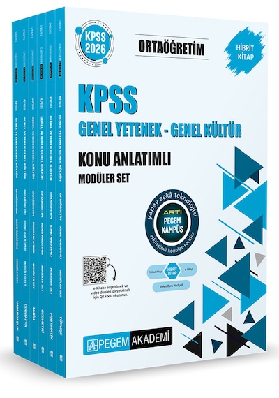 Pegem Yayınları 2026 Kpss Ortaöğretim Konu Anlatımlı Modüler Set