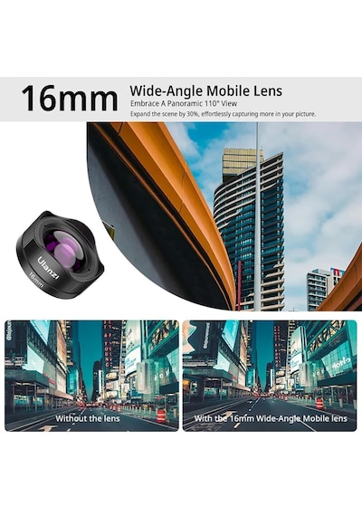 Ulanzi Cl-005 16mm Geniş Açılı Profeyonel Telefon Lensi