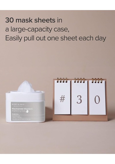 Niacinamide + C Vitamini İçeren Aydınlatıcı Maske Paketi 1 Adet / 400 Gr