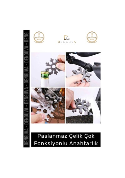 Anahtarlık Paslanmaz Çelik Alyan Tornavida Takımı Çok Fonksiyonlu Konserve Açacağı