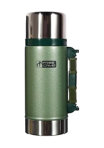 Termos, 700 Ml, Unisex, Çelik, Bpa İçermez, 12 Saat Sıcak, 24 Saat Soğuk Tutma, Yeşil Acı Kahverengi