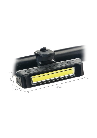 Forte Gt Comet Usb Şarjlı Bisiklet Ön Işık 100 Lümen Beyaz Siyah