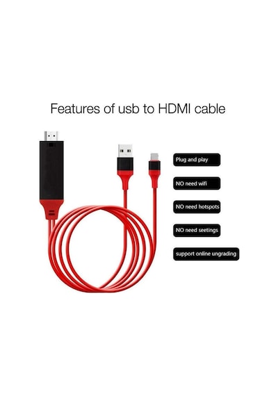 4308 Lightning Hdmi Çevirici Dönüştürücü Tv Kablosu