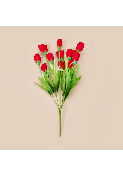 Manolya Yapay Çiçek - Kırmızı - 38 Cm Çok Renkli